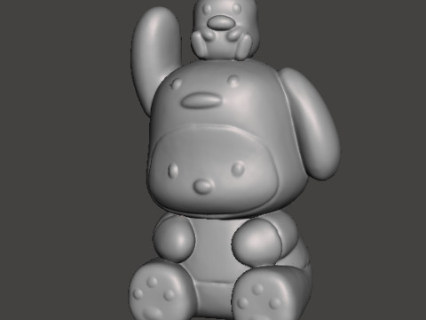 DUCKIE POCHACCO IN DUCK SUIT PVC FIGURE MODEL TOY SCULPTURE 3Dプリントモデル