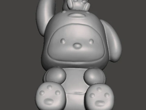 DUCKIE POCHACCO IN DUCK SUIT PVC FIGURE MODEL TOY SCULPTURE 3D Print Model