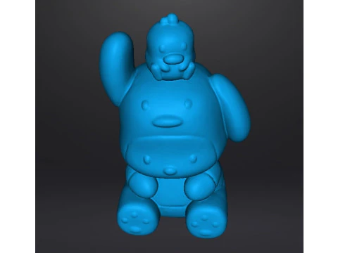 DUCKIE POCHACCO IN DUCK SUIT PVC FIGURE MODEL TOY SCULPTURE 3D Print Model