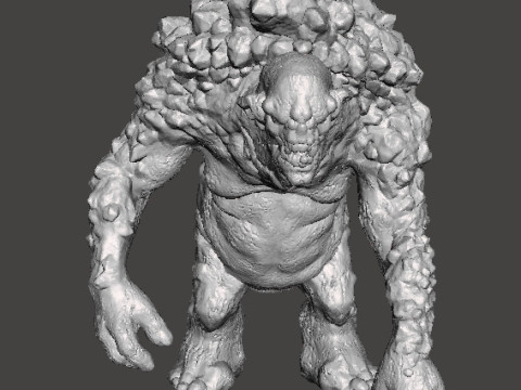 ROCK TROLL MONSTER MINIATURE MODEL FOR FANTASY GAMES RPG DND 3D Принт Модель