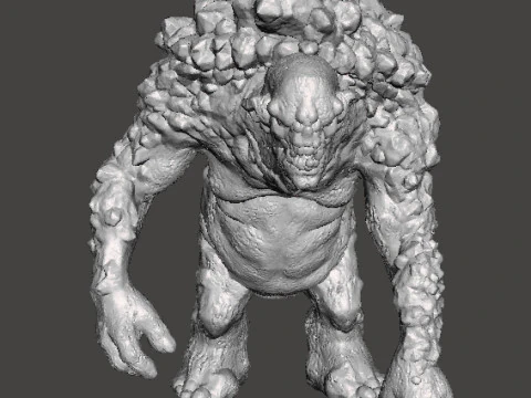 ROCK TROLL MONSTER MINIATURE MODEL FOR FANTASY GAMES RPG DND 3D Print Model