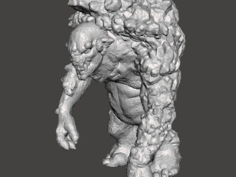 ROCK TROLL MONSTER MINIATURE MODEL FOR FANTASY GAMES RPG DND 3D Print Model
