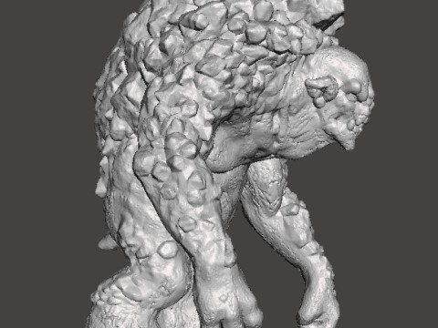 ROCK TROLL MONSTER MINIATURE MODEL FOR FANTASY GAMES RPG DND 3D Принт Модель