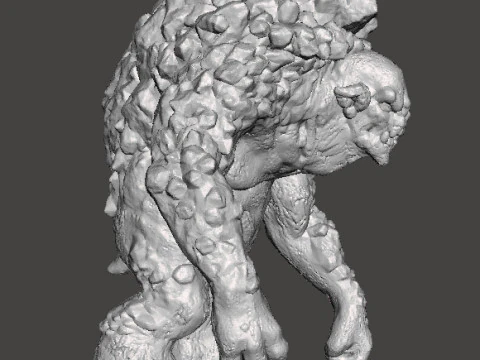 ROCK TROLL MONSTER MINIATURE MODEL FOR FANTASY GAMES RPG DND 3D Print Model