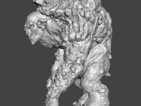 ROCK TROLL MONSTER MINIATURE MODEL FOR FANTASY GAMES RPG DND 3D Принт Модель