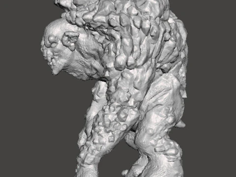 ROCK TROLL MONSTER MINIATURE MODEL FOR FANTASY GAMES RPG DND 3D Print Model