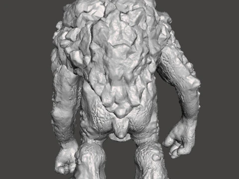 ROCK TROLL MONSTER MINIATURE MODEL FOR FANTASY GAMES RPG DND 3D Print Model