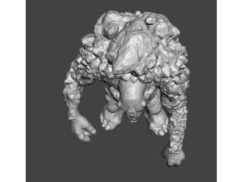 ROCK TROLL MONSTER MINIATURE MODEL FOR FANTASY GAMES RPG DND 3D Принт Модель