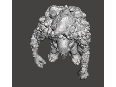 ROCK TROLL MONSTER MINIATURE MODEL FOR FANTASY GAMES RPG DND 3D Print Model