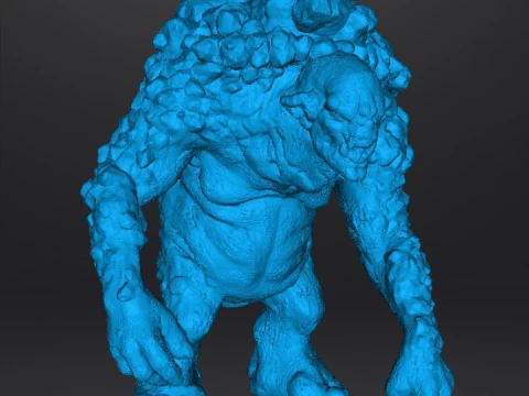ROCK TROLL MONSTER MINIATURE MODEL FOR FANTASY GAMES RPG DND 3D Print Model