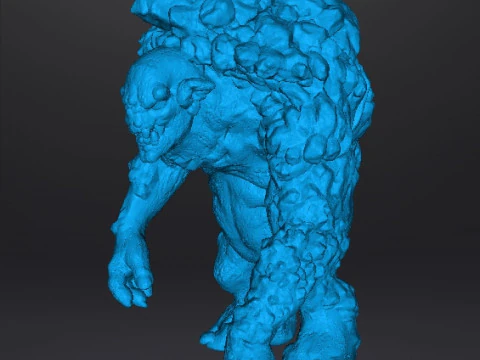 ROCK TROLL MONSTER MINIATURE MODEL FOR FANTASY GAMES RPG DND 3D Print Model