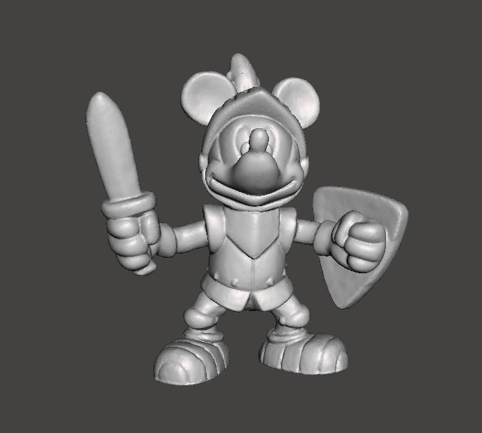 SCULTURA GIOCATTOLO MODELLO FIGURA IN PVC FANTASY DEL CAVALIERE MEDIEVALE DI MICKEY Modello di stampa 3D .c4d .max .obj .3ds .fbx .stl .blend