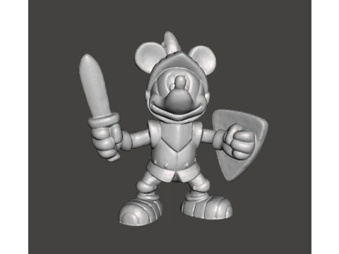 MICKEY CABALLERO MEDIEVAL FANTAS&Iacute;A PVC FIGURA MODELO ESCULTURA DE JUGUETE Modelo de impresión 3D