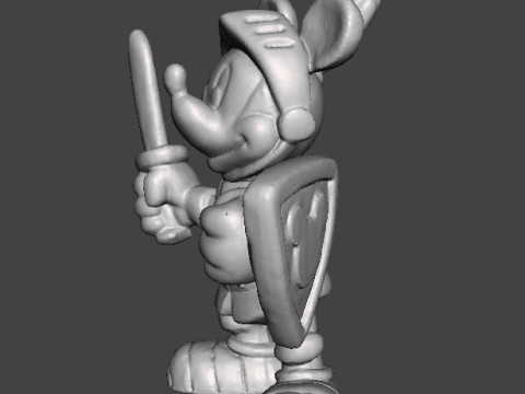 MICKEY MEDIEVAL KNIGHT FANTASY PVC FIGURE MODEL TOY SCULPTURE 3D 打印模型