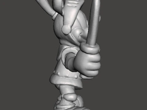 SCULTURA GIOCATTOLO MODELLO FIGURA IN PVC FANTASY DEL CAVALIERE MEDIEVALE DI MICKEY Modello di stampa 3D