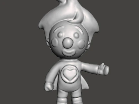 प्लिम प्लिम द लिटिल क्लाउन पीवीसी फिगर मॉडल खिलौना मूर्तिकला 3D प्रिंट मॉडल