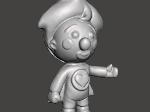 PLIM PLIM EL PEQUE&Ntilde;O PAYASO PVC FIGURA MODELO ESCULTURA DE JUGUETE Modelo de impresión 3D