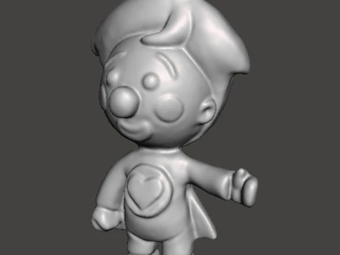 PLIM PLIM EL PEQUE&Ntilde;O PAYASO PVC FIGURA MODELO ESCULTURA DE JUGUETE Modelo de impresión 3D