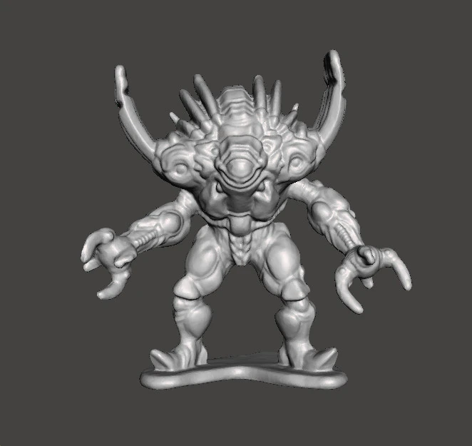 POWER RANGERS ARGENTO CORNA MOSTRO FIGURA IN PVC MODELLO GIOCATTOLO Modello di stampa 3D .c4d .max .obj .3ds .fbx .stl .blend