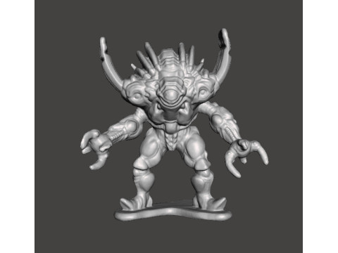 POWER RANGERS SILVER HORNS MONSTER PVC FIGURE MODEL TOY 3D 打印模型