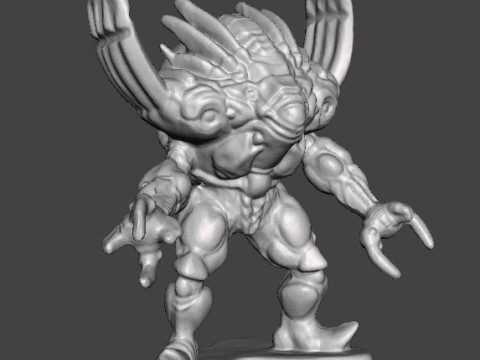 POWER RANGERS SILVER HORNS MONSTER PVC FIGURE MODEL TOY Model do druku 3D