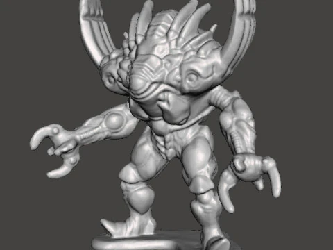 POWER RANGERS ARGENTO CORNA MOSTRO FIGURA IN PVC MODELLO GIOCATTOLO Modello di stampa 3D