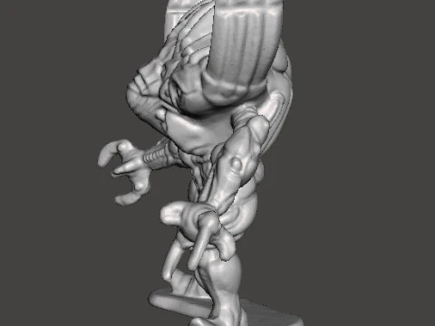 POWER RANGERS ARGENTO CORNA MOSTRO FIGURA IN PVC MODELLO GIOCATTOLO Modello di stampa 3D