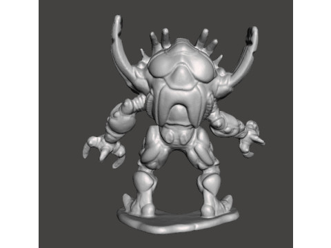 POWER RANGERS SILVER HORNS MONSTER PVC FIGURE MODEL TOY Model do druku 3D