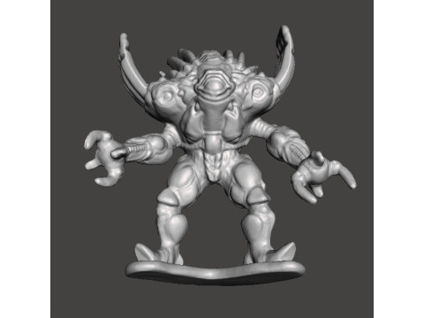 POWER RANGERS SILVER HORNS MONSTER PVC FIGURE MODEL TOY Model do druku 3D
