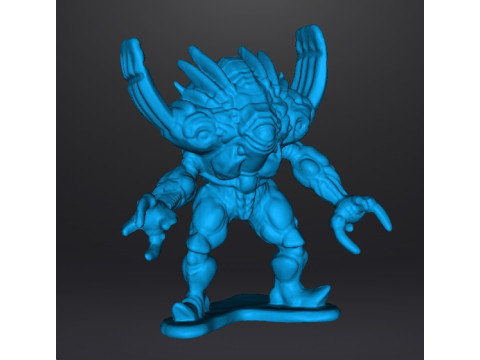 POWER RANGERS SILVER HORNS MONSTER PVC FIGURE MODEL TOY Model do druku 3D