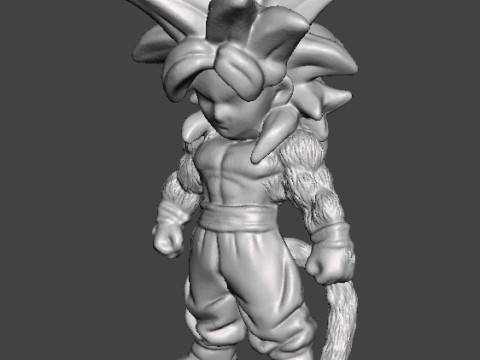 DB SON GOKU PHASE 4 CHIBI MINIATURE MODEL ANIME HERO GAMES Modelo de Impressão 3D