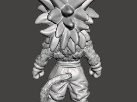 DB SON GOKU PHASE 4 CHIBI MINIATURE MODEL ANIME HERO GAMES 3D Print Model