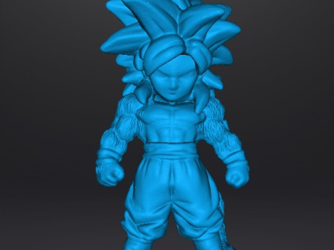 DB SON GOKU PHASE 4 CHIBI MINIATURE MODEL ANIME HERO GAMES Modelo de Impressão 3D