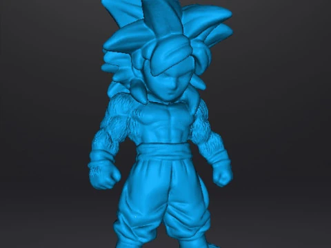 DB SON GOKU PHASE 4 CHIBI MINIATURE MODEL ANIME HERO GAMES 3D Print Model