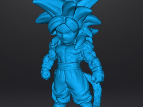 DB SON GOKU PHASE 4 CHIBI MINIATURE MODEL ANIME HERO GAMES Modelo de Impressão 3D