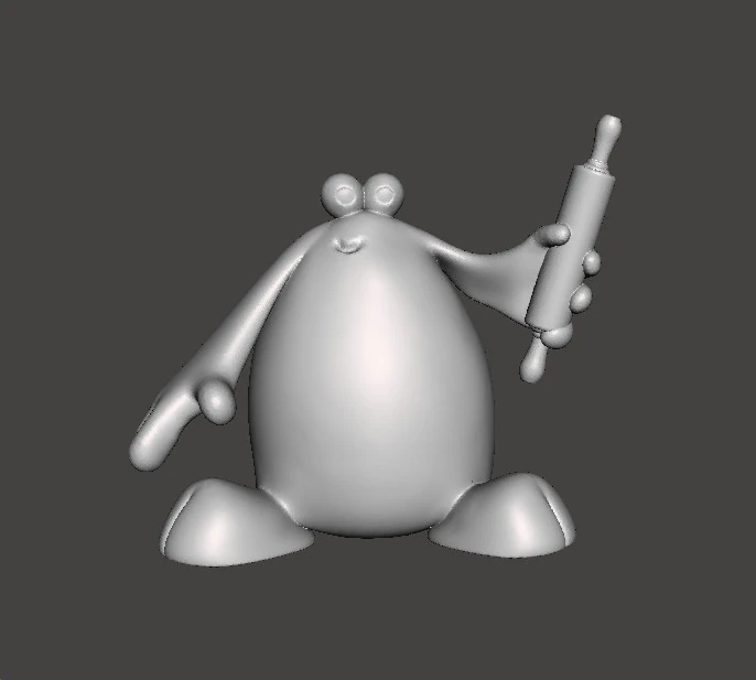 TRAP DOOR BERK WITH ROLLING PIN FANTASY FIGURE MODEL TOY SCULPTURE 3D Print Model .c4d .max .obj .3ds .fbx .stl .blend 
