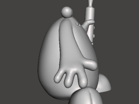TRAP DOOR BERK WITH ROLLING PIN FANTASY FIGURE MODEL TOY SCULPTURE Modelo de impresión 3D
