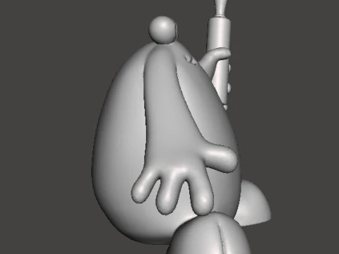 TRAP DOOR BERK WITH ROLLING PIN FANTASY FIGURE MODEL TOY SCULPTURE 3D Print Model