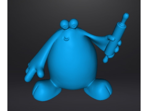 TRAP DOOR BERK WITH ROLLING PIN FANTASY FIGURE MODEL TOY SCULPTURE Modelo de impresión 3D