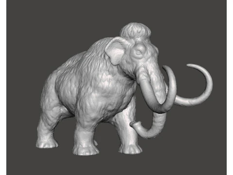 FIGURA REALISTICA DI MAMMOTH LANOSO MODELLO IN MINIATURA PREISTORICO DND RPG Modello di stampa 3D