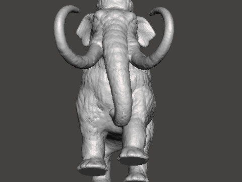 WOOLLY MAMMOTH REALISTIC FIGURE MINIATURE MODEL PREHISTORIC DND RPG Model Cetak 3D
