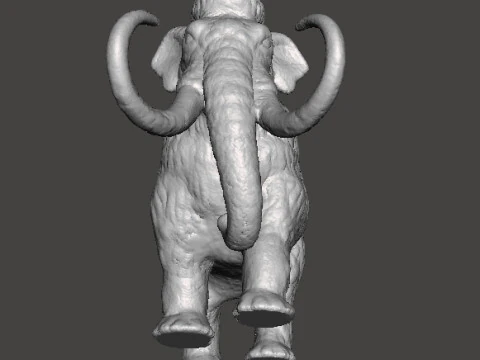 WOOLLY MAMMOTH REALISTIC FIGURE MINIATURE MODEL PREHISTORIC DND RPG 3D Print Model