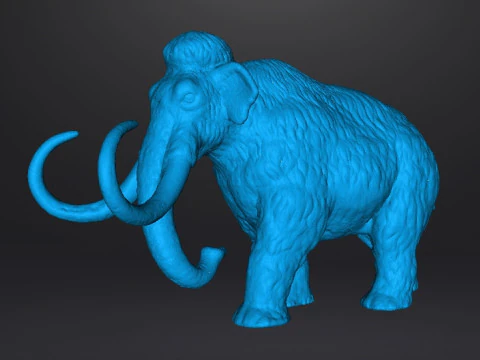 WOOLLY MAMMOTH REALISTIC FIGURE MINIATURE MODEL PREHISTORIC DND RPG 3D Print Model