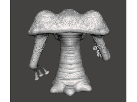 WAR OF THE WORLDS 1953 MARTIAN WITH LASER PISTOL MINIATURE MODEL FIGURE FOR SCIFI GAMES RPG DND 3D Print Model