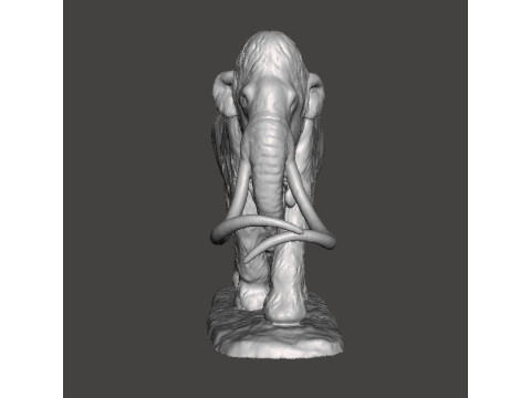 JEFFERSONIAN MAMMOTH REALISTIC FIGURE MINIATURE MODEL PREHISTORIC DND RPG Model Cetak 3D