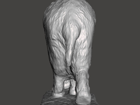 JEFFERSONIAN MAMMOTH REALISTIC FIGURE MINIATURE MODEL PREHISTORIC DND RPG Model Cetak 3D