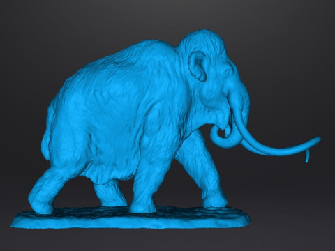 JEFFERSONIAN MAMMOTH REALISTIC FIGURE MINIATURE MODEL PREHISTORIC DND RPG Model Cetak 3D