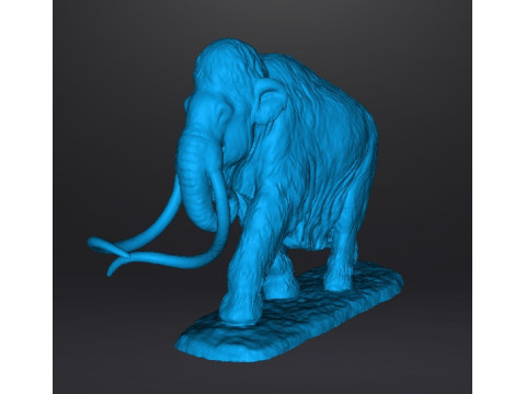 JEFFERSONIAN MAMMOTH REALISTIC FIGURE MINIATURE MODEL PREHISTORIC DND RPG Model Cetak 3D