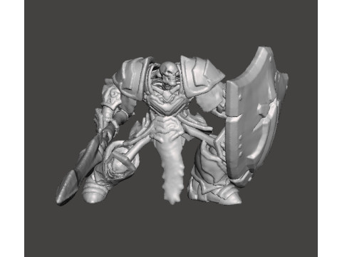 SKELETON CHAMPION MINIATURE MODEL FOR FANTASY GAMES RPG DND 3D 打印模型