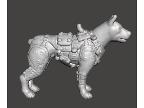 KAMPFHUND 1961 MINIATURE MODEL FIGURE FOR SCIFI GAMES RPG DND Model Cetak 3D
